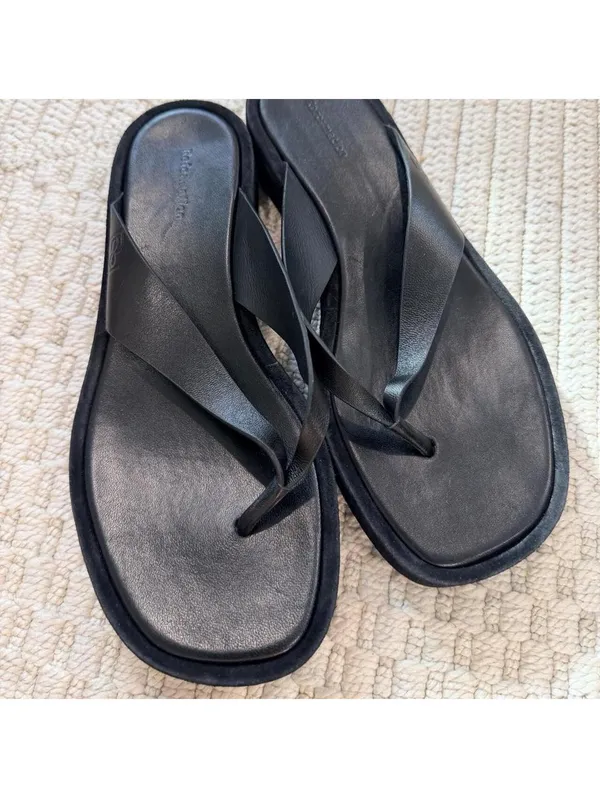 Reformation Eden Black Platform Flip Flop - Image 4