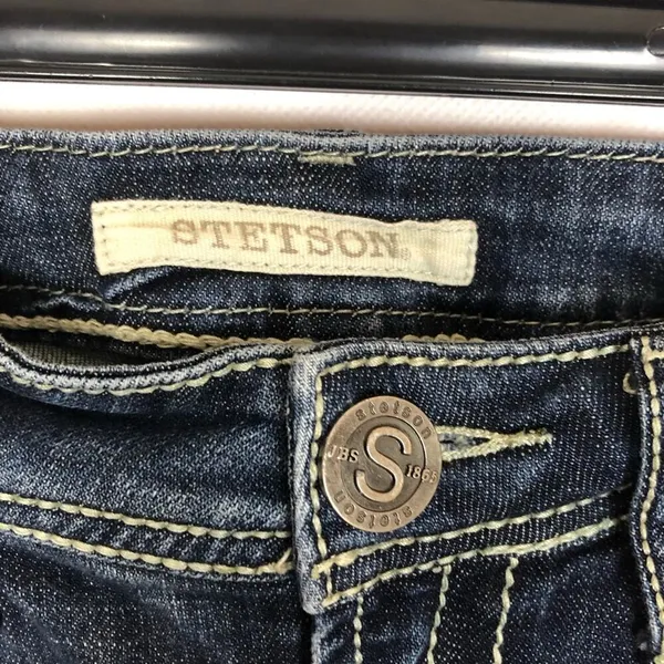 Vintage Stetson Jeans Womens 8 Flared Leg Retro Throwback Western Country Barn - Image 3