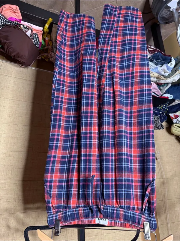 Pact Leighton Plaid Organic Cotton Flannel Pajama Set Size Small - Image 13