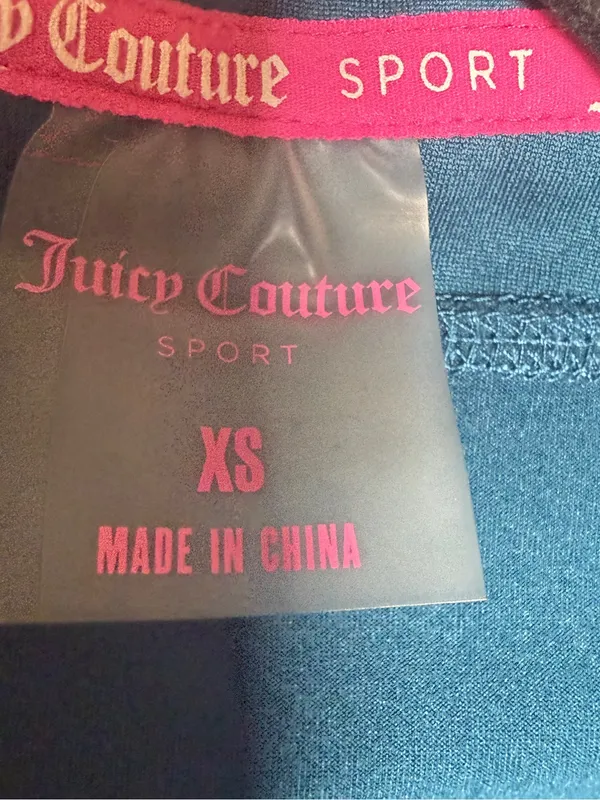 Juicy Couture Sport Womens Teal Full-Zip Performance Jacket XS Activewear - Image 3