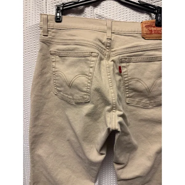 Levi's 550 Relaxed Boot Cut‎ Women Khaki Cotton Spandex Jeans Size 12 M - Image 10