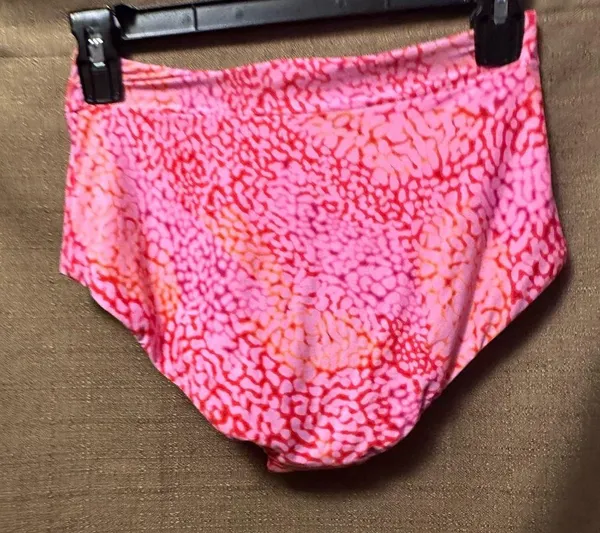 NWT Seafolly Sea Skin Retro High Rise Swim Bikini Bottoms Fuchsia Rose Size 6 - Image 4