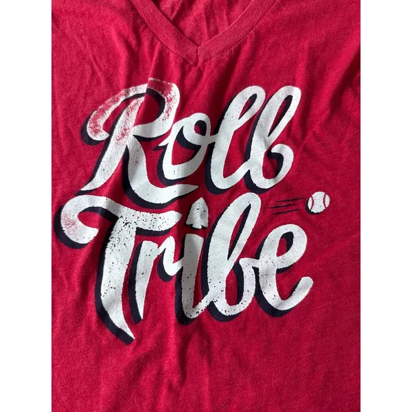 "Roll Tribe"‎ Women's Red Short Sleeve Tee Size Large - Image 2
