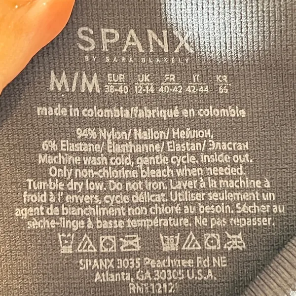 866 | Spanx Look at Me Now Seamless Camo Leggings‎ Black Women Medium - Image 6