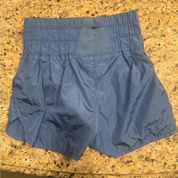 Free People Movement Shorts Blue The Way Home High Rise Size medium women's - Image 2
