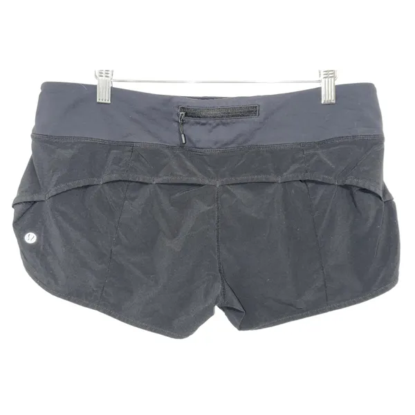 NEW Lululemon Speed Up Shorts Black High Waisted Athletic Running Shorts Size 10 - Image 7