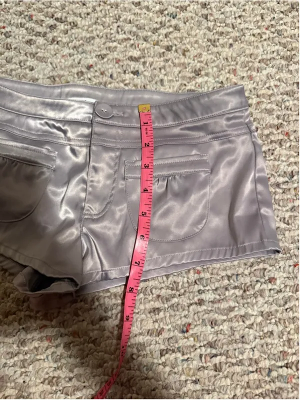 Jaded London Ballet Satin Mini Micro Short in Gray- Size US 2 - Image 9