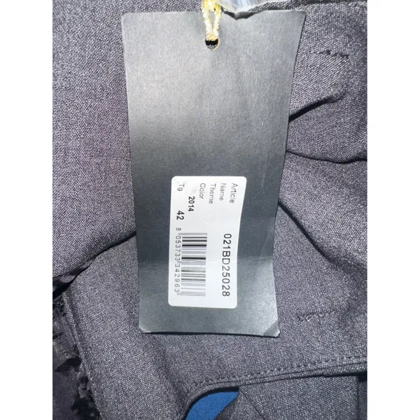 Gaudi Jeans Women's Gray High Waist Belted Cropped‎ Pants Trousers Size 10/12 US - Image 5