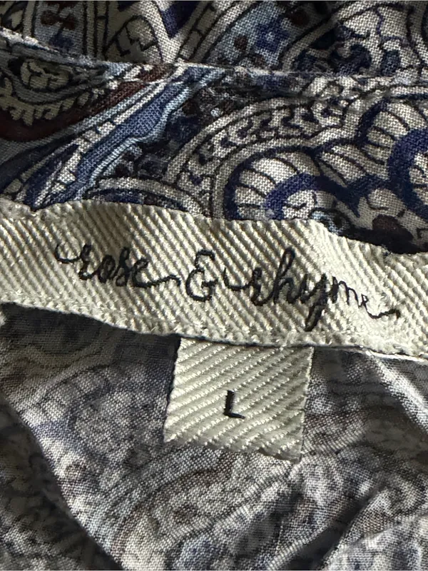 Rose & Rhyme Blue Blouse Size L - Image 3