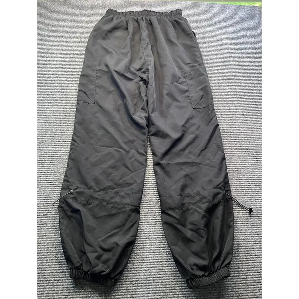 SheIn Black Parachute Cargo Pants Womens Relaxed Fit Elastic Waist Utility Small 24x28 - Image 7