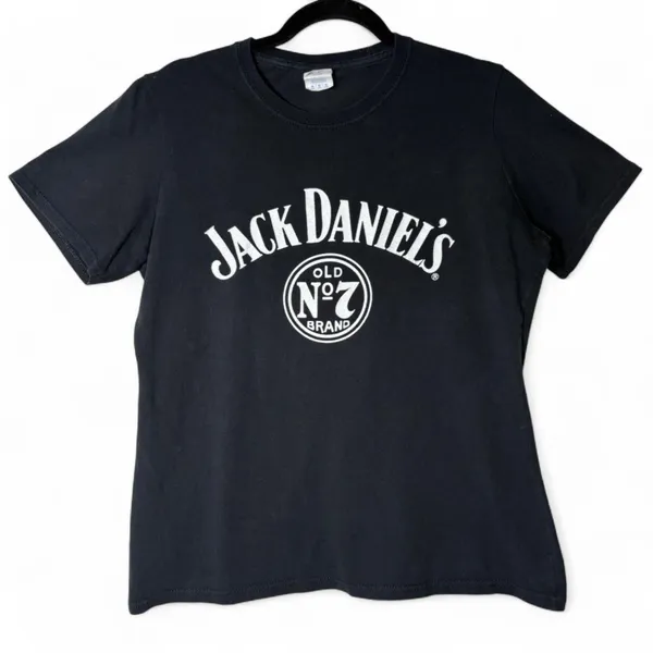 Jack Daniel's Old No 7 Logo T-Shirt Women's Medium Black 100% Cotton Graphic Tee - Image 4