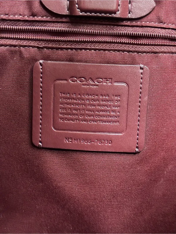 Coach Central Leather Tote 39, Peony Pink / Gold - Image 6