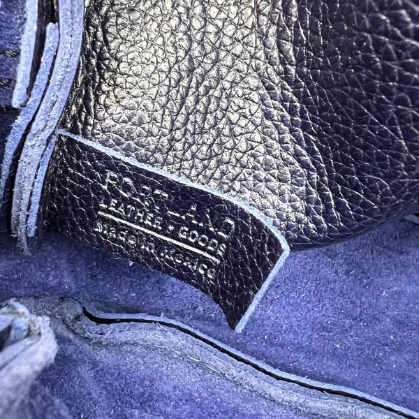 Portland Leather Goods Camera Bag Purse Cobalt Blue Large - Image 5