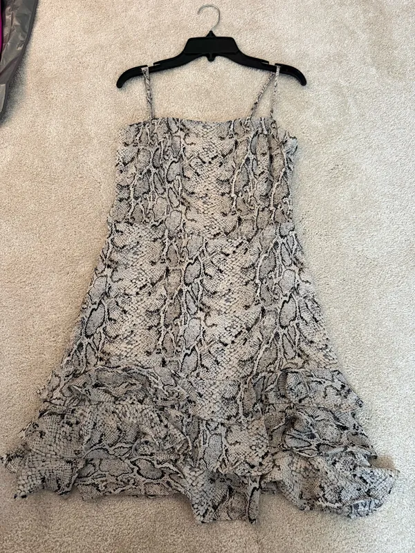 Bardot Snakeskin Mini Dress - Image 3