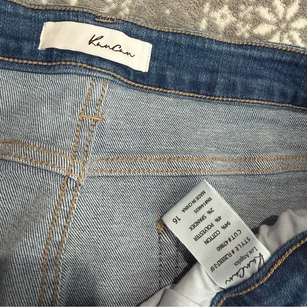 Kancan Flare Leg Jean High Rise Size‎ 16 Stretch - Image 3