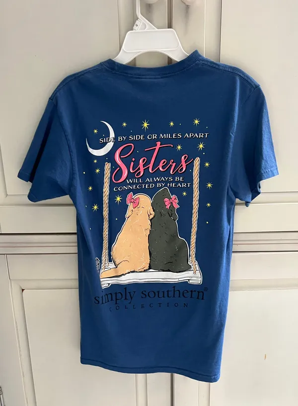 Simply Southern T-Shirt Navy Blue Small - Image 2