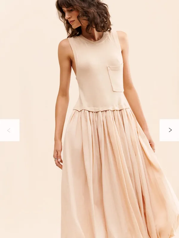 Free People Calla Lilly Bubble Hem Dress size L - Image 2