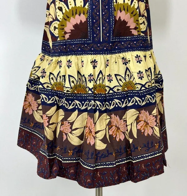 NWOT Farm Rio Ainika Chill Mini Dress Floral Womens Sz XXS Puff sleeves ruffle - Image 9