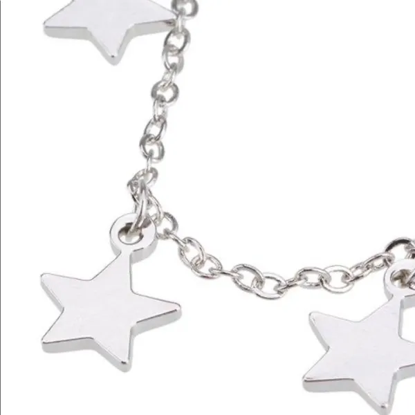 🟠Stars Silver Necklace - Image 4