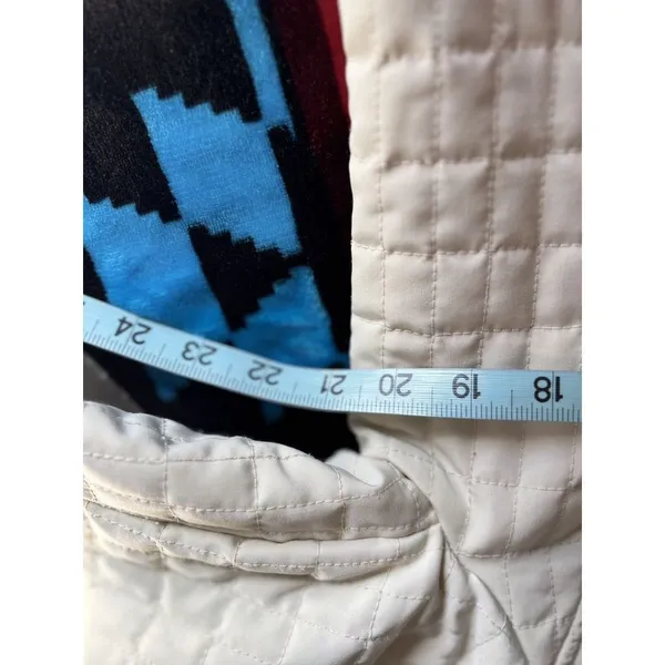 White Stag Cream/Brown Zip Up Quilted Jacket‎ Logo Size M (8-10) Lined Pockets - Image 7