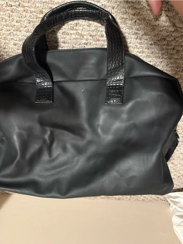 Jimmy Choo Black Duffel Bag- Jimmy Choo Weekender Bag - Image 5
