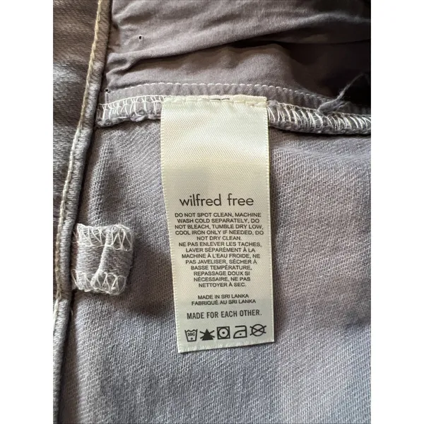 ARITZIA Wilfred‎ Free Modern Cargo Pants High Rise Purple Slate Utility Size 16 - Image 8
