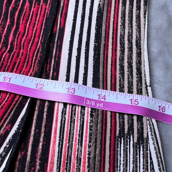 Sami & Jo Womens Size Small Dress Abstract Vertical Stripe Knee Length‎ Stretch - Image 10