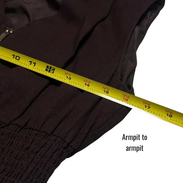 Joie Linen Blend Chocolate Brown‎ Zip-Front Midi Dress Quiet Luxury Old Money M - Image 11