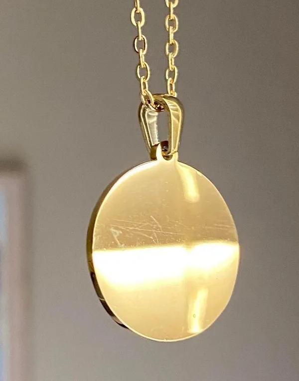 Handmade fully gold stainless steel celestial whimsical vintage moon necklace🌟 - Image 6