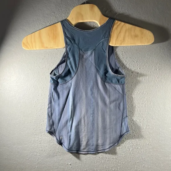 951 | Lululemon Sculpt Racerback Mesh Back Active‎ Tank Blue Womens 4 - Image 2