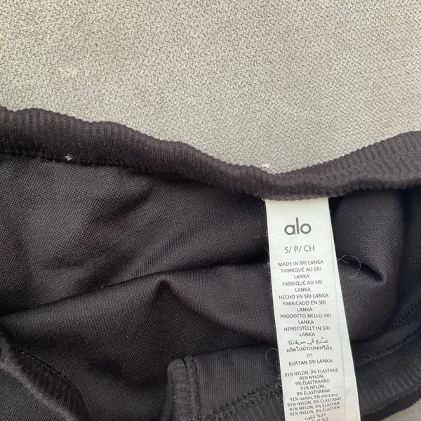 Alo Yoga Seamless Ribbed Favorite Bra Tank Black S - Image 3