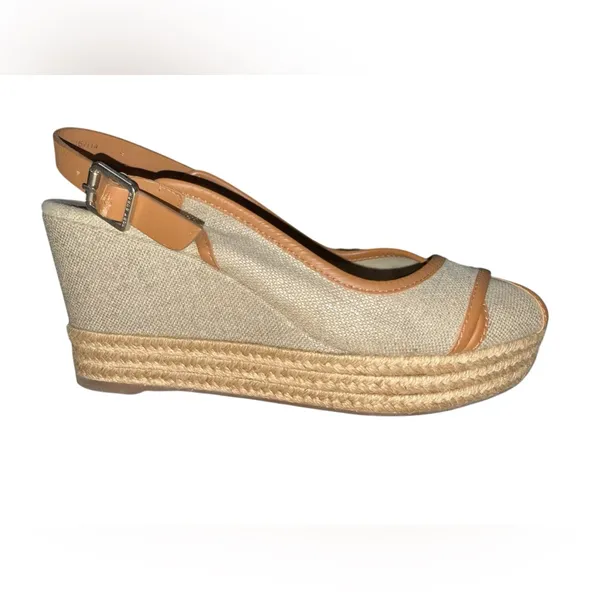 Tory Burch Majorca Platform Slingback Wedge Sandals - Size 39 - Image 3