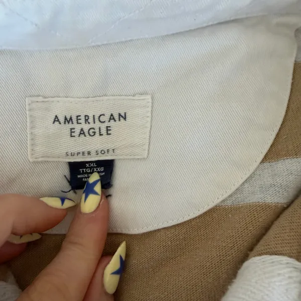 American Eagle Striped rugby tee - Image 3