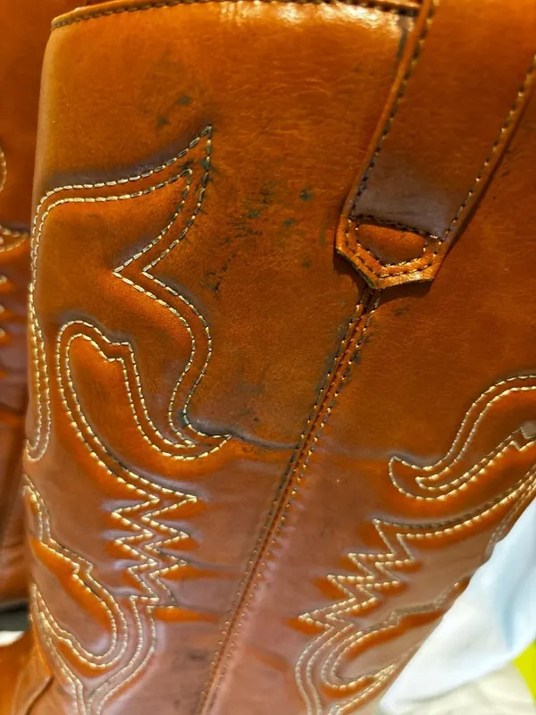Soda Reno Cognac Tan Women's Western Cowboy Boots, Pointy Toe, Stitched Design - Image 6
