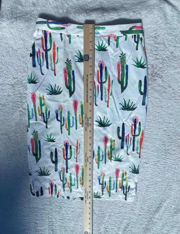 Ovi White Cactus Skirt - Image 10