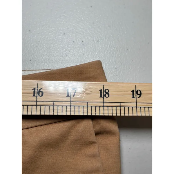 Boden Khaki Cropped‎ Capri Pants Cotton Stretch Tab Front Career 12R - Image 8