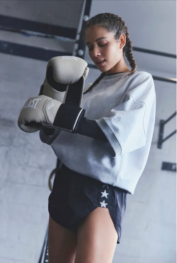 FP MOVEMENT by FREE PEOPLE For The Win Short Sleeve Sweatshirt - Image 4