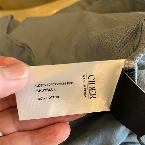 Cider Overall Romper Dusty Blue New - Image 15