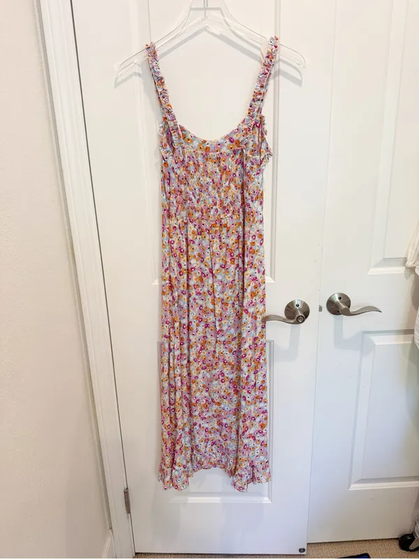 FAITHFULL THE BRAND‎ Noemie Midi Dress Turnesol Floral Print size 4 - Image 3