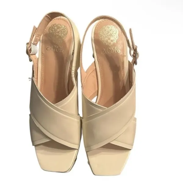 Vince Camuto Cream/ Ivory Slingback Sandals(Size 9M) - Image 7