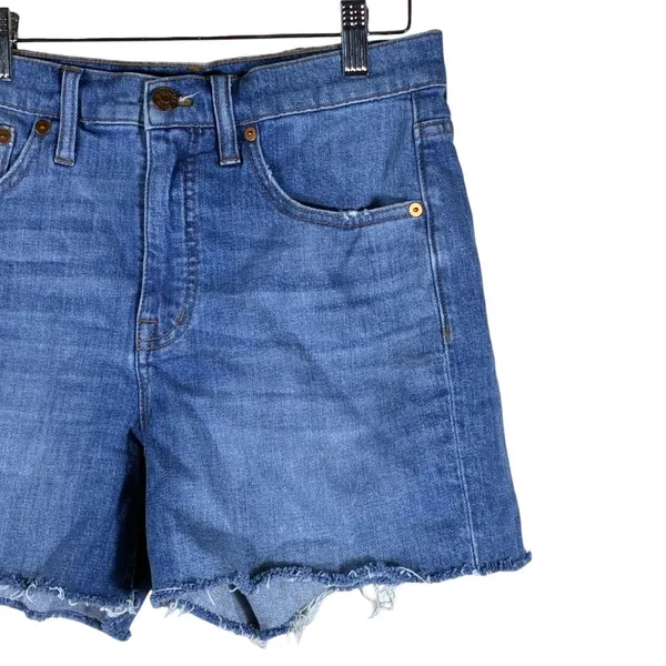Madewell High-Rise Denim Shorts in Glenoaks Wash Jean Stretch Festival Size 27 - Image 3