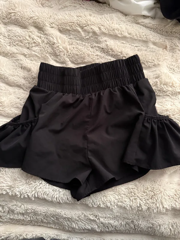 Black Athletic Running Shorts - Image 2