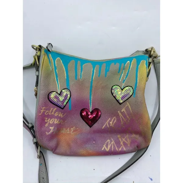 KATE Spade Customized Graffiti Blue Purple Yellow - Image 4