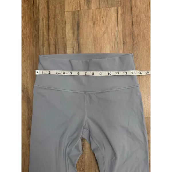 Lululemon Gray High Rise Leggings Size 8 Full‎ Length Yoga Pants - Image 8