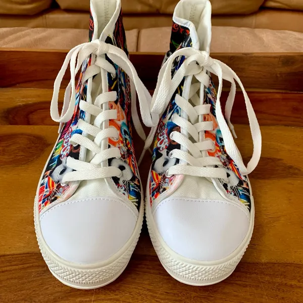 Broadway Theater Movie Themed High Top Sneakers - Image 2