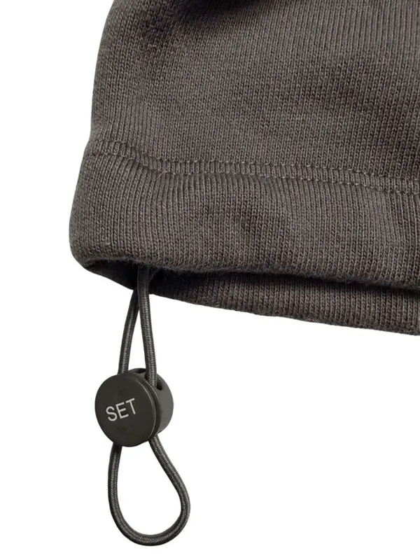SET Active Heavyweight Sweats Half Zip Sweatshirt Dark Gray XS Oversized NWOT - Image 5