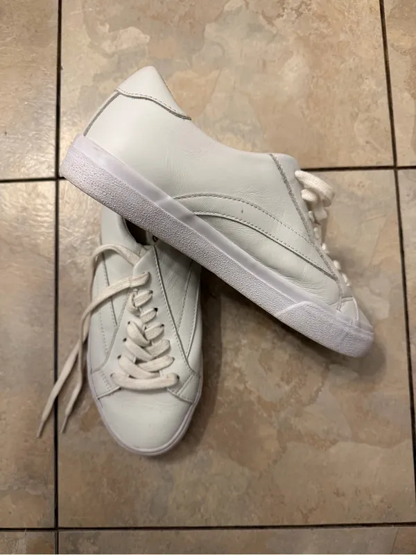 Madewell White Leather Low-Top Sneakers - Image 4