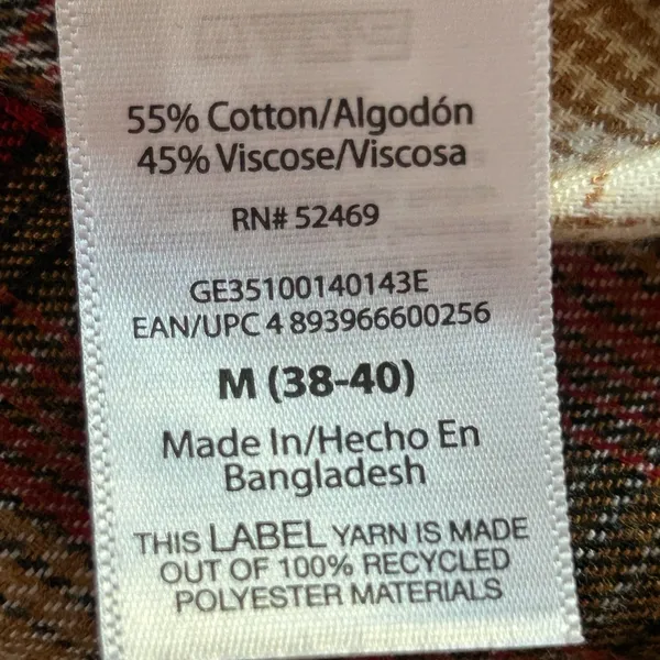 lumberjack chic Fall oversized buffalo plaid button down shirt 90s grunge M/L Size M - Image 11
