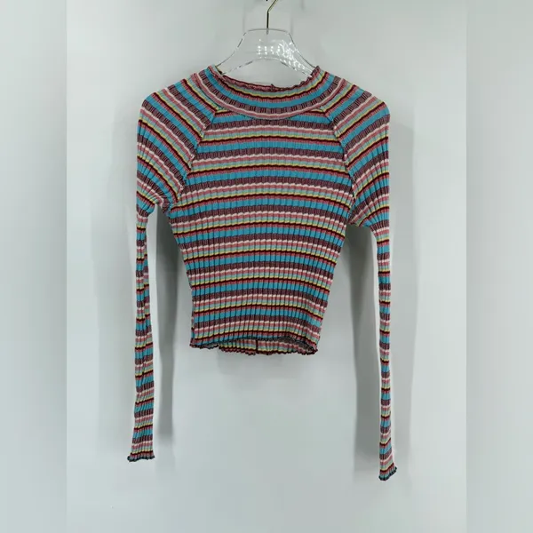 Free‎ People Mirror Tee in Blue size small - Image 3