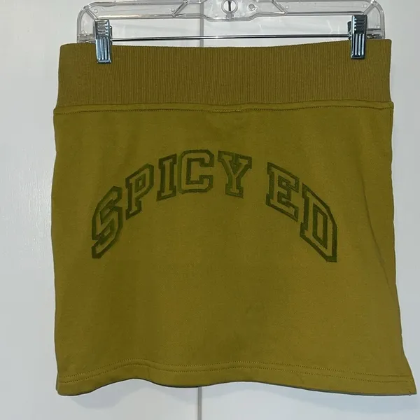 Aelfric Eden Spicy Ed Jersey Knit Mini Skirt Skort Green Women’s S NWT - Image 6